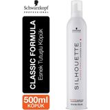 Silhouette Esnek Tutuşlu Saç Köpüğü 500ml (Beyaz)