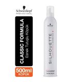 Silhouette Esnek Tutuşlu Saç Köpüğü 500ml | Uzun Süre Kalıcı, Mükemmel Canlılık, Kalıntı Yapmaz