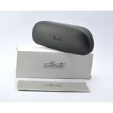 Silhouette Sılhouette Black Magnetık Case Siyah Istridye Model Kucuk ve Orta Boy Gözlük / Güneş Gözlüğü Kutusu Kılıfı