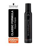Silhouette Süper Tutucu Hacim Verici Saç Köpüğü 200Ml (Siyah)