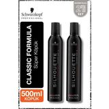 Silhouette Süper Tutucu Saç Köpüğü 500Ml X 2 Adet