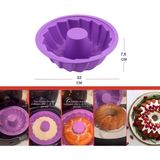 Silicolife Airfryer Silikon Kek Kalıbı 22 cm - Hava Fritözleriyle Uyumlu – SL14 - Lila - Renk
