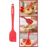 Silicolife Büyük Spatula, Isıya Dayanıklı Yanmaz Yapışmaz Tek Parça Silikon Spatula 26CM Kırmızı - Renk
