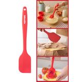 Silicolife Büyük Spatula, Isıya Dayanıklı Yanmaz Yapışmaz Tek Parça Silikon Spatula 26cm Kırmızı