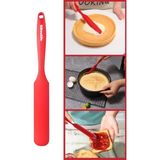 Silicolife Pasta Sıvama Spatulası, Silikon Çikolata Krema Reçel Sıyırma Sıvama Bıçağı Spatulası 25CM Kırmızı - Renk