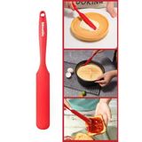 Silicolife Pasta Sıvama Spatulası, Silikon Çikolata Krema Reçel Sıyırma Sıvama Bıçağı Spatulası 25cm Kırmızı