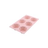Silicolife Silikon 6'lı Kek ve Sufle Kalıbı SL026 Pembe