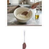 Silicolife Silikon Klasik Büyük Spatula SL029 Kahverengi