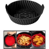 Silicolife SL099 20x5 cm Siyah Yanmaz Yapışmaz Airfryer Silikon Pişirme Kabı