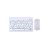 Silicon Valley Kablosuz Bluetooth Klavye Mouse Seti Ultra Ince Taşınabilir Ingilizce Q Klavye Beyaz