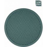 Siliconly Silikon Nihale Isıya Dayanıklı Çok Amaçlı Tava Tencere Altlığı Vakumlu Kapak - Mint