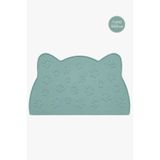 Siliconly%100 Silikon Kokusuz Plastik ve Pvc İçermez Kedi Beslenme Paspası Kedi Mama Matı Mint
