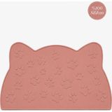 Siliconly%100 Silikon Kokusuz Plastik ve Pvc İçermez Kedi Beslenme Paspası Kedi Mama Matı Mocha
