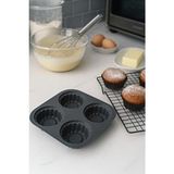 Silicorner 4'lü Silikon Airfryer Muffin Kek Kalıbı - Gri