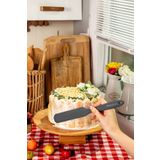 Silicorner Silikon Antrasit Pasta Ve Çikolata Sıyırma Spatulası (32 CM)