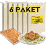 Silifke Yufka Baklava Yufkası - 6 Paket - 6 Tepsilik (±5400GR)
