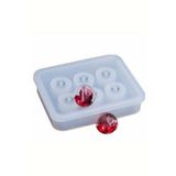 Siliko World Epoksi Boncuk Şekilli Tesbih ve Bileklik Silikon Kalıp 12 mm 6 Lı
