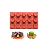 Siliko World Kek, Pasta, Muffin, Sabun Ve Mum Kalıbı Silikon Tepsi Kalıp, Kırmızı