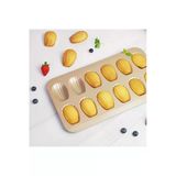 Siliko World Madeleine Pişirme Tepsisi Yapışmaz Çay Keki Tepsisi, Kek Kalıbı, Çarpılmaya Dayanıklı Karbon Çelik