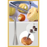 Siliko World Paslanmaz Çelik Krema Dolgu Duy 9X2,5Cm Ve 4 Adet Krem Şanti Torbası