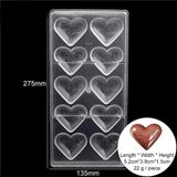 Siliko World Polikarbon Çikolata Kalıbı Kalp Içi Love Yazılı, Çok Renkli - 0,700 gr