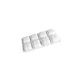 Siliko World Profesyonel Kare Şekilli Silikon Sabun Muffin Pasta Çikolata Kek Kalıbı - 100 x 100 cm - (ClearEyelets)Black-RadiantOrchid