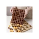 Siliko World Silikon Alfabe & Sayı Çikolata Kalıbı - 3D Harfler Ve Semboller Şeker Kalıbı, Jöle Kalıbı 2X2Cm, Kırmızı