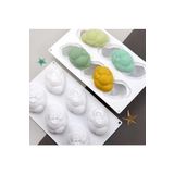 Siliko World Silikon Bubble Bulut Pasta Kek Sabun Mum Jöle Kalıbı, Beyaz