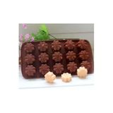 Siliko World Silikon Çiçek Çikolata Mum Buz Kek Kalıp