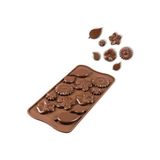 Siliko World Silikon Çikolata Kalıbı Çiçek ve Yaprak Figürleri