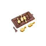 Siliko World Silikon Çikolata Kalıbı Gitarlar, Kahverengi