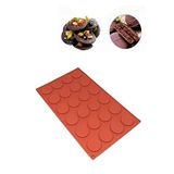 Siliko World Silikon Çikolata Kalıbı Yuvarlak Mini, Kiremit