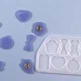 Siliko World Silikon Epoksi Çoklu Kolye Kalıbı - 01-Mavi