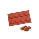 Siliko World Silikon Kek Muffin Çikolata Sabun Mum Epoksi Kalıbı Silikon Kalıp, Kiremit