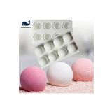Siliko World Silikon Kek Pasta Sabun Ve Mum Kalıbı Küre Şekilli 8'li
