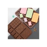Siliko World Silikon Mini Tablet Çikolata kalıbı 9 Bölmeli Mini Tablet Çikolata kalıbı