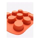 Siliko World Silikon Muffin Ve Cupcake Kalıbı, Kahverengi