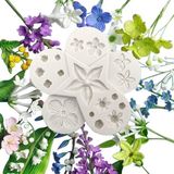 Siliko World Silikon Mum Kalıbı Şeker Hamuru Kalıbı Çiçek Modelleri - 1