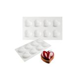 Siliko World Silikon Mus Kalıp Aşk Kalp Şekilli Silikon Sabun Kalıpları Pişirme Için 3D Kek Silikon Kalıplar, Beyaz