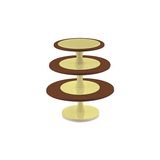 Silikomart Hula Up Brown XXL Multiplayer Kahverengi 3 Katlı Sunum Tabağı
