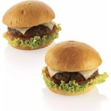 Silikomart Silikon Tart ve Hamburger Ekmek Kalıbı Air Plus 38 Round Pø 70 mm 40X60 Cmp - 40 x 60 cm - Siyah