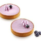 Silikomart Tarte Ring 100" Isıya Dayanıklı Delikli Plastik Kesme Halkası 3,93 İnç Çap - 4 Parça