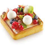 Silikomart Tarte Ring Square Kek Kalibi 80Mm