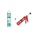 Silikon Akvaryum Şeffaf 310 ml + Plastik Silikon Tabancası 153 15 0111