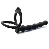 Silikon Anal Boncuklar Penis Halkalı + Gerçekçi Penis Kılıf Uzatıcı 18,4 cm