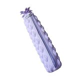 Silikon Ananas Kalemlik Mor 1 Adet Silikon Kalem Kutusu Eglenceli Sevimli Ananas Figurlu Hediyelik Kalemlik