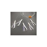 Silikon At Çek Takımı (2 AD) Silikon Balıklı Çapari 3,5 Cm Şeffaf Lila