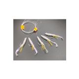Silikon At Çek Takımı (2 AD) Silikon Balıklı Çapari 5,5 Cm Şeffaf Karışık
