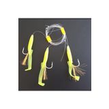 Silikon At Çek Takımı (2 AD) V8 Silikon Balıklı Çapari 6,5 Cm Fıstık