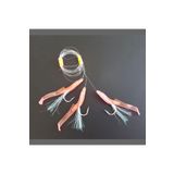 Silikon At Çek Takımı (2 AD) V8 Silikon Balıklı Çapari 6,5 Cm Pembe